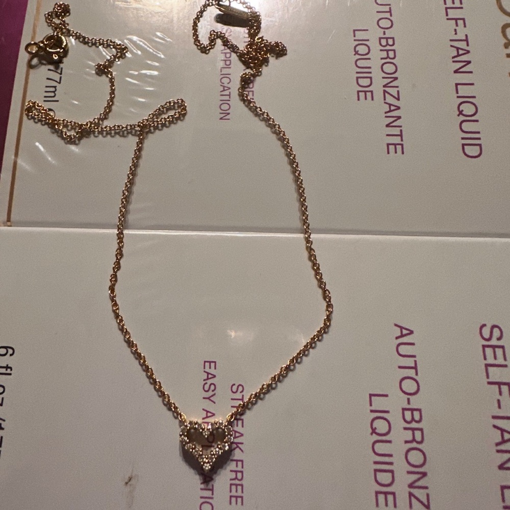 Rose Gold Heart Pendant Necklace